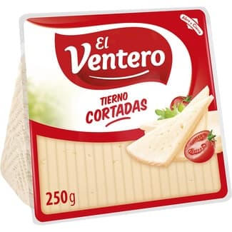 Queso tierno mezcla elaborado con leche pasteurizada cortadas cuña 250 g - El Ventero