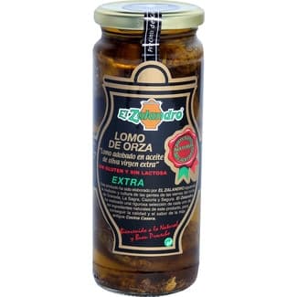 Lomo de orza en AOVE sin gluten sin lactosa tarro 425 g - El Zalandro