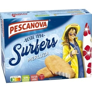 Surfers merluza rebozada 12 unidades estuche 400 g - Pescanova