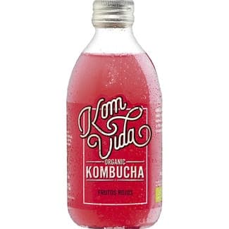 Organic kombucha con frutos rojos ecológica botella 750 ml - Komvida