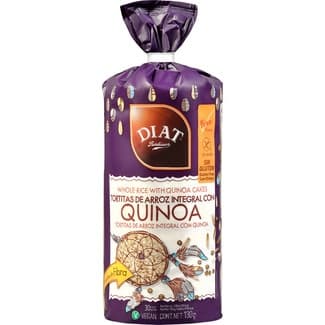 Tortitas de arroz integral con quinoa sin gluten bolsa 130 g - Diat Radisson