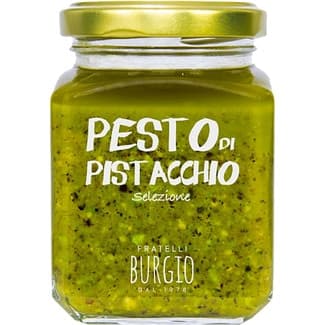 Salsa pesto de pistacho frasco 90 g - Fratelli Burgio