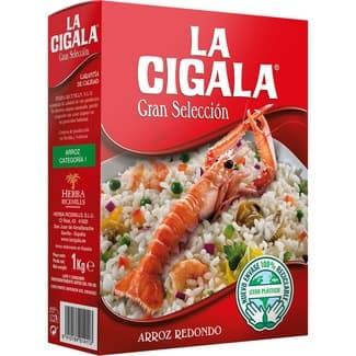 Arroz redondo caja 1 kg - La Cigala