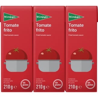 Tomate frito sin gluten pack 3 envases 210 g - El Corte Ingles