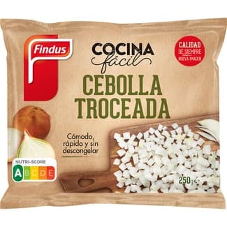Cebolla troceada congelada 100% natural envase 250 g - Findus Cocina Facil