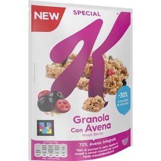 Cereales de desayuno en granola con avena 72% integral y arándanos envase 320 g - Kellogg's Special K