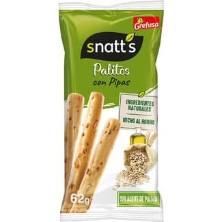 Palitos de cereales con pipas paquete 62 g - Snatt's