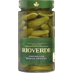 Pepinillos sabor anchoa frasco 180 g neto escurrido - Rioverde