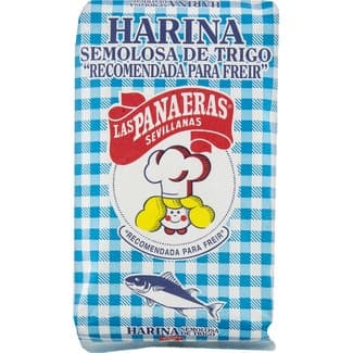 Harina semolosa de trigo recomendada para freír paquete 1 kg - Las Panaeras