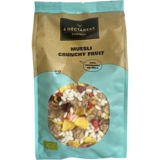 Muesli crujiente con frutas ecológico bolsa 250 g - 4 Hectareas