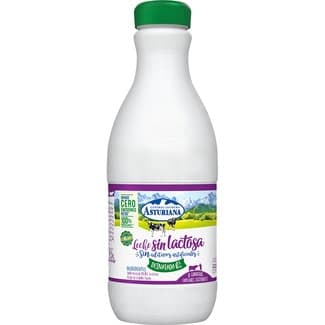 Leche desnatada sin lactosa botella 1,5 l - Asturiana