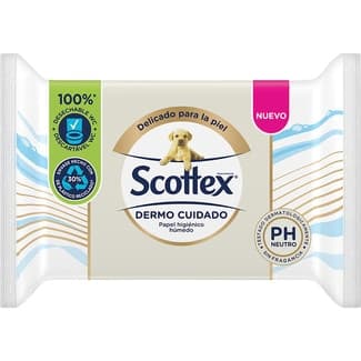 Papel higiénico húmedo Dermo Cuidado paquete 66 unidades - Scottex