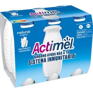 L. Casei natural pack 6 unidades 100 g - Danone Actimel