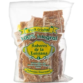 Selección Gourmet pan de cristal integral elaborado con AOVE bolsa 120 g - Sabores De La Luisiana