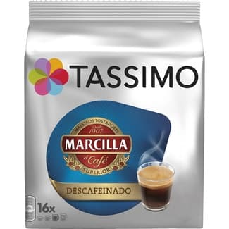 Marcilla café descafeinado estuche 16 cápsulas - Tassimo