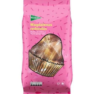 Magdalenas redondas envasadas individualmente bolsa 615 g - El Corte Ingles