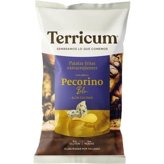 Patatas fritas extracrujientes sabor pecorino Sin Gluten bolsa 140 g - Terricum