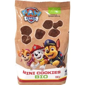 Bio Paw Patrol mini cookies chocolateadas ecológicas bolsa 100 g - Maxies