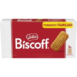 Galletas caramelizadas formato familiar pack 3 paquetes 125 g - Lotus Biscoff
