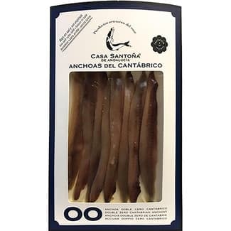 Anchoas del Cantábrico artesanales Serie 00 8 lomos estuche 85 g - Casa Santoña