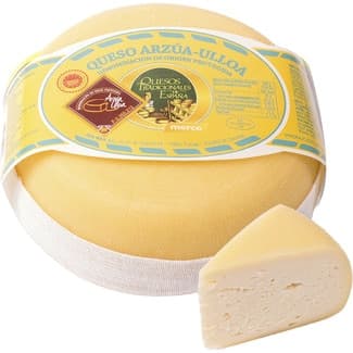 Queso gallego de vaca elaborado con leche pasteurizada DOP Arzúa-Ulloa peso aproximado pieza 1 kg - Merco