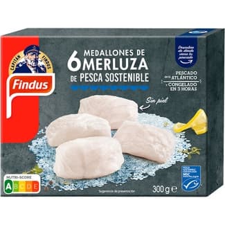 Medallones de merluza 6 unidades estuche 300 g - Findus