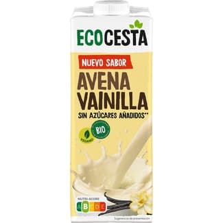 Bebida de avena y vainilla ecológica sin azúcares añadidos y vegana brik 1 l - Ecocesta