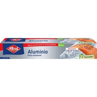 Papel de aluminio rollo 50 m - Albal