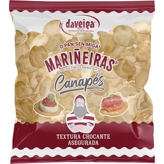 Especial canapés al natural 0% azúcares añadidos bolsa 500 g - Daveiga Mariñeiras