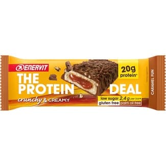 Barrita con proteínas Enervit Sport caramel fun sin gluten envase 55 g - Enervit