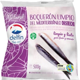 Boquerón limpio bolsa 500 g neto escurrido - Delfin