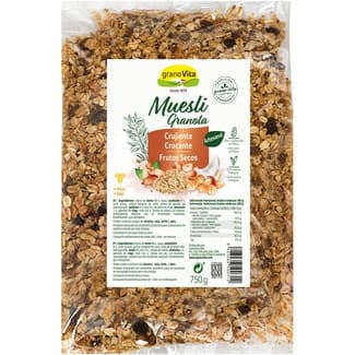 Muesli granola crujiente con frutos secos bolsa 750 g - Granovita