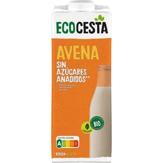 Bebida de avena ecológica sin azúcares añadidos y vegana brik 1 l - Ecocesta
