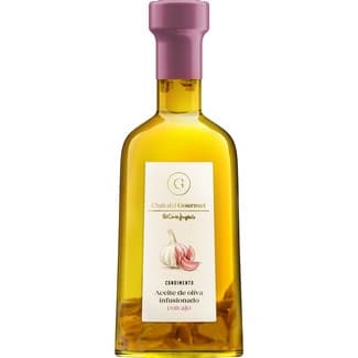 Condimento de aceite de oliva infusionado con ajo botella 250 ml - Club Del Gourmet