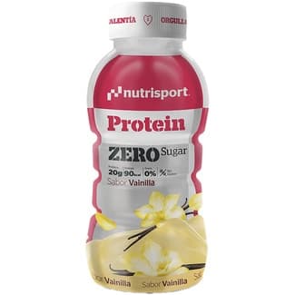 Protein Zero batido proteico sabor vainilla sin gluten y zero azúcar botella 330 ml - Nutrisport