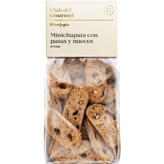 Mini chapata con pasas y nueces envase 120 g - Club Del Gourmet