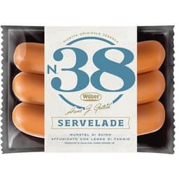 N38 salchichas Servelade 3 piezas paquete 240 g - Wüber