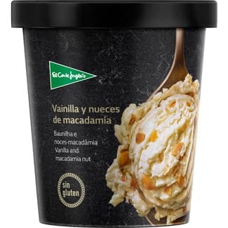 Helado de vainilla y nueces de macadamia sin gluten tarrina 500 ml - El Corte Ingles
