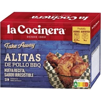 Take away alitas de pollo BBQ envase 300 g - La Cocinera