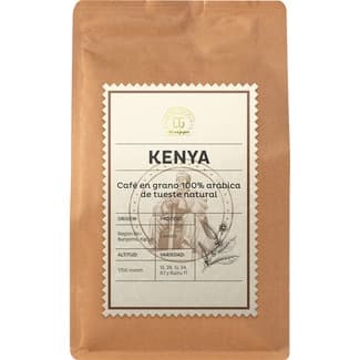 Café en grano 100% arábica de tueste natural origen Kenya envase 250 g - Club Del Gourmet