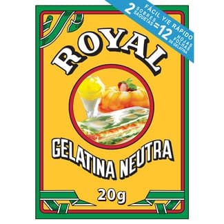 Gelatina neutra en polvo estuche 20 g - Royal