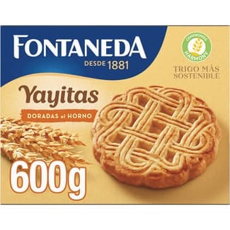 Galletas doradas al horno caja 600 g - Fontaneda Yayitas