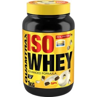 Proteína en polvo Iso Whey 71% Flips bote 1 kg - Quamtrax