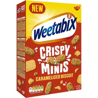 Mini cereales crujientes sabor galleta caramelizada paquete 500 g - Weetabix