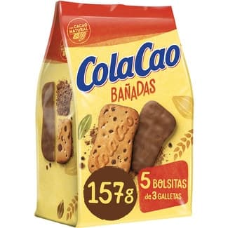 Galletas bañadas en chocolate bolsa 157 g - Colacao