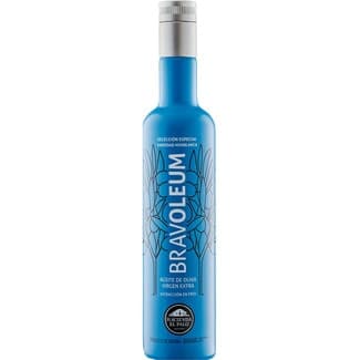Aceite de oliva virgen extra exttracción en frío variedad Hojiblanca botella 500 ml - Bravoleum