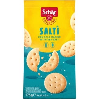 Galletas crackers con sal marina sin gluten envase 175 g - Schar