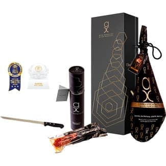 Estuche Premium Collection con jamón de bellota 100% ibérico DOP Los Pedroches pieza 7 kg + cuchillo jamonero - Alta Expresion