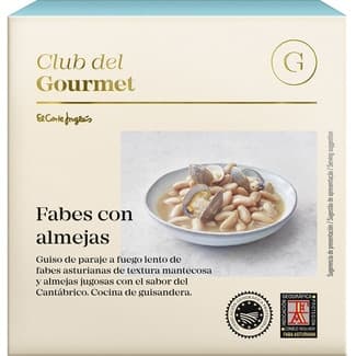 Fabes con almejas lata 420 g - Club Del Gourmet