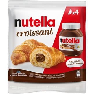 Croissant relleno de nutella listo para hornear 4 unidades bolsa 340 g - Ferrero